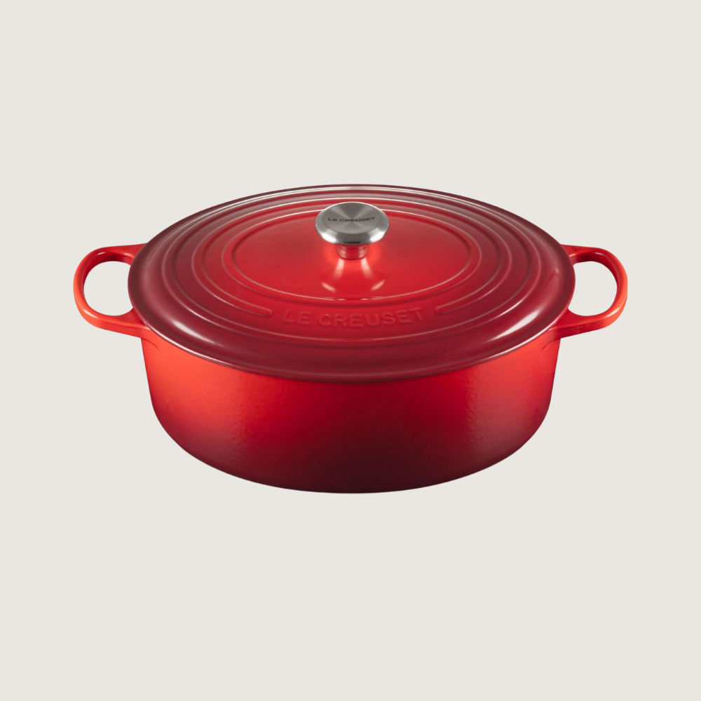 Red Le Creuset Dutch Oven