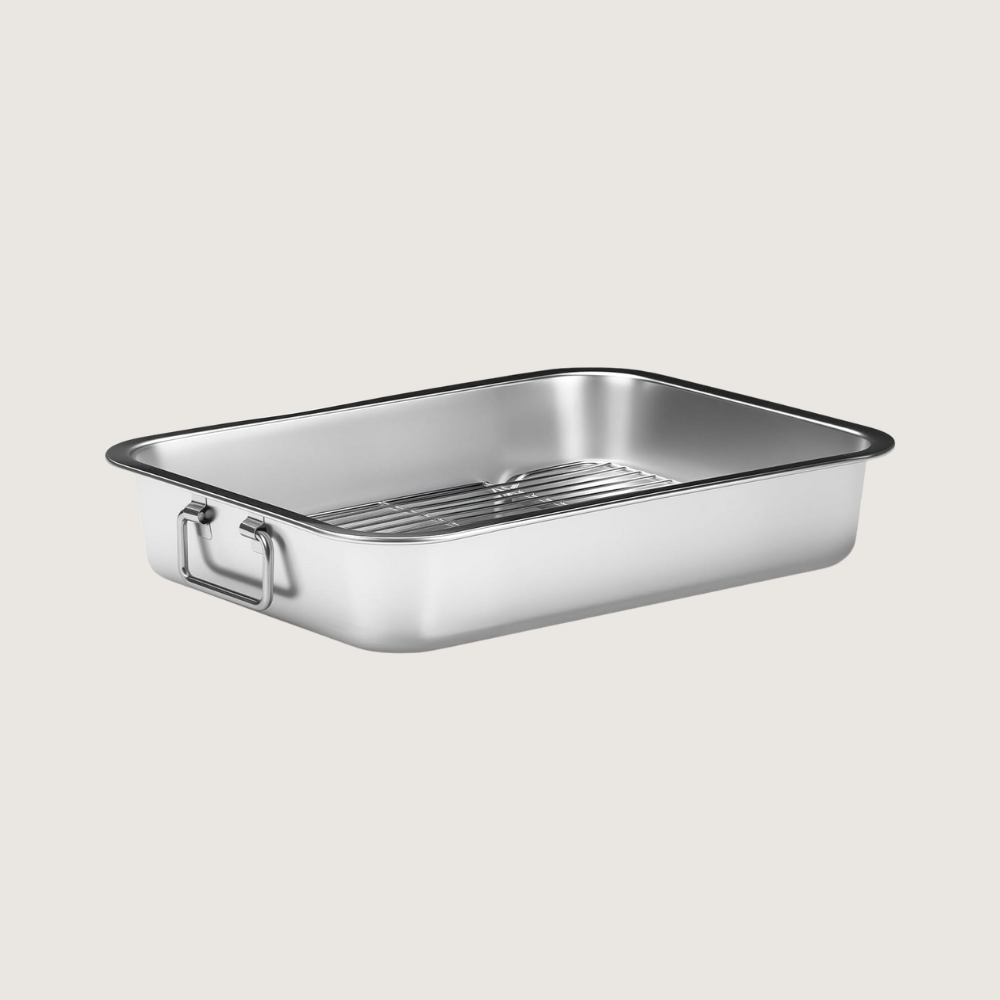 Stainless steel roasting pan