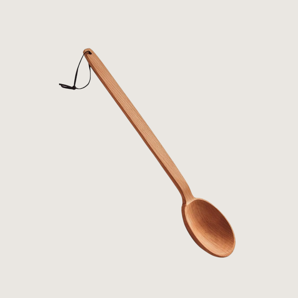 Long handle wooden spoon